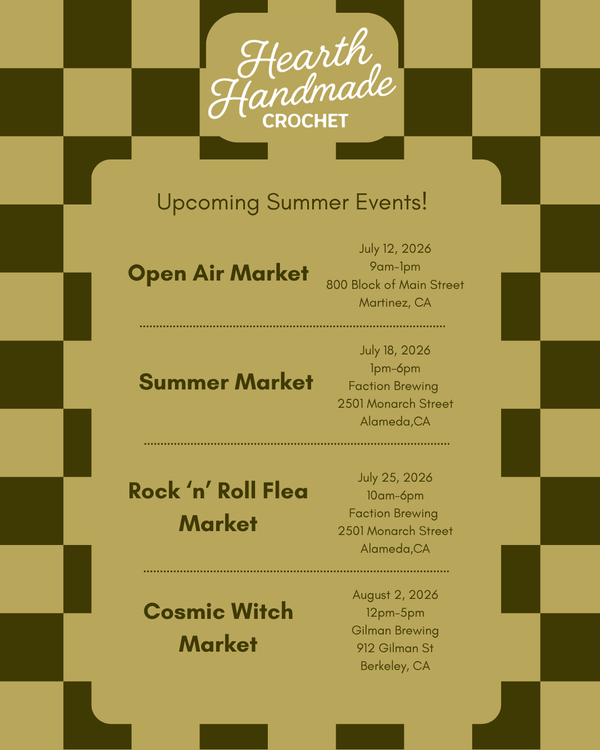 Hearth Handmade Crochet Summer Markets