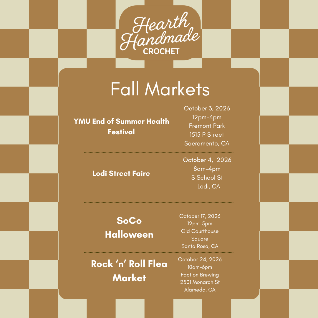 2026 Fall Hearth Handmade Crochet Markets