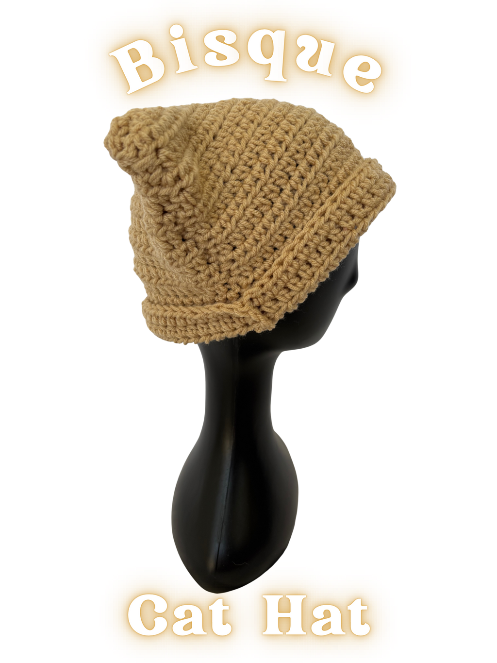 Cat Ear Beanie -Bisque