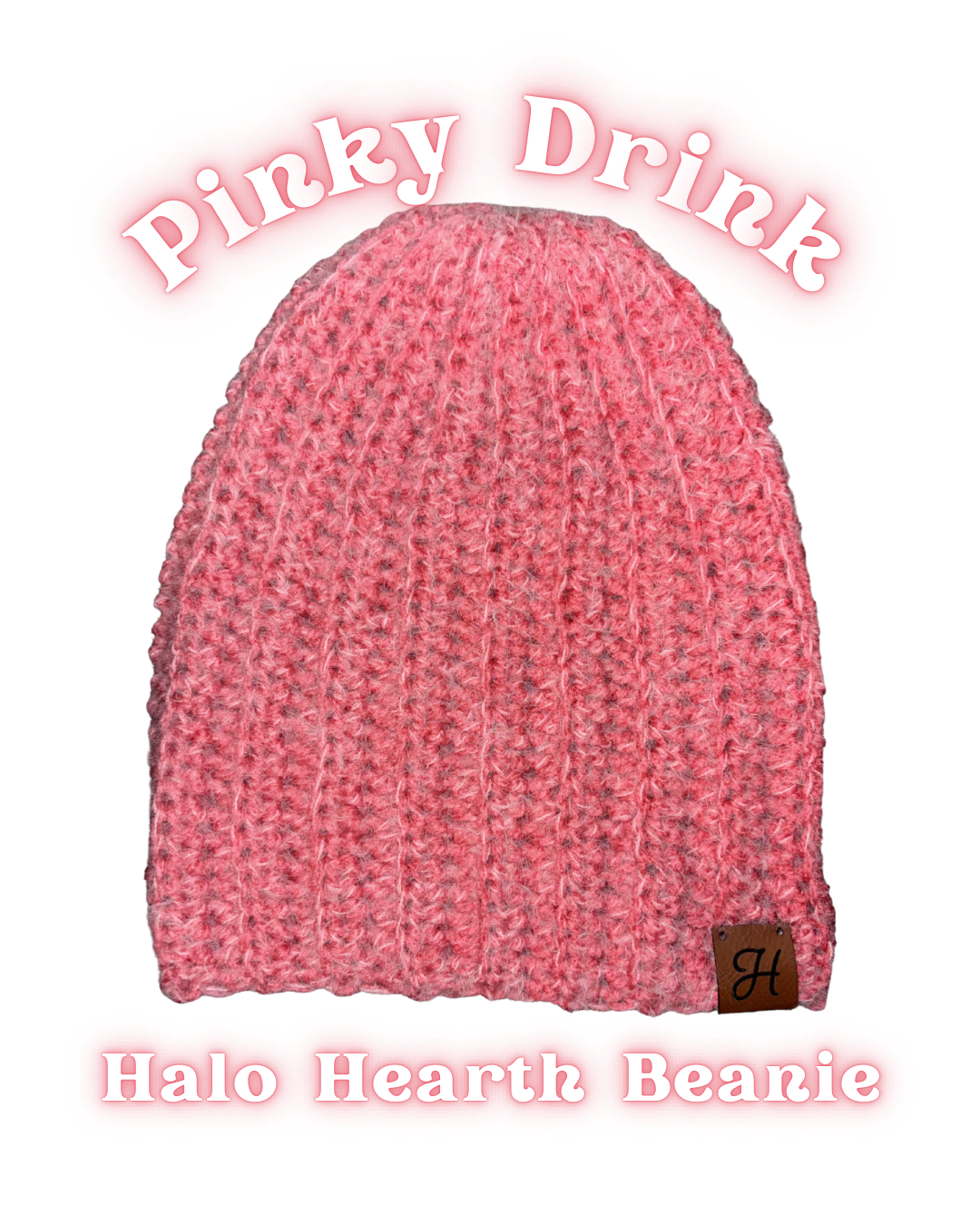 Halo Hearth Beanie - Pinky Drink