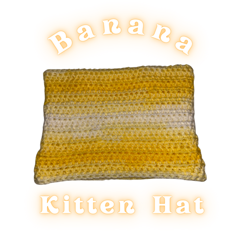 Banana Kitten Ear Beanie
