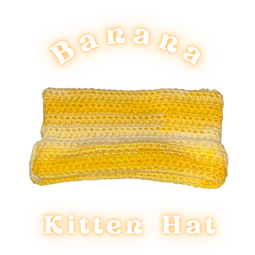 Banana Kitten Ear Beanie