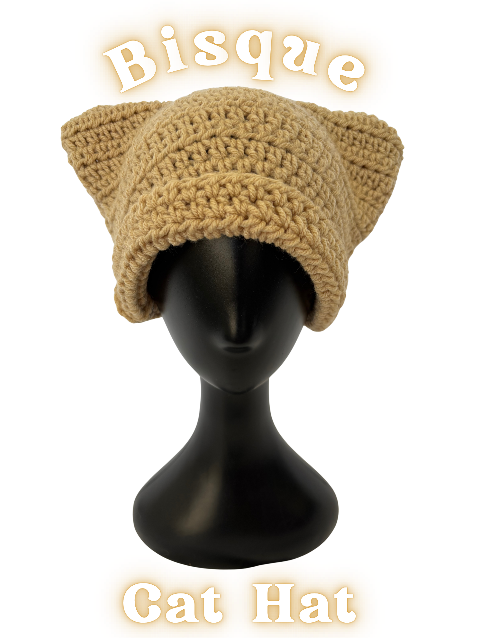 Cat Ear Beanie -Bisque