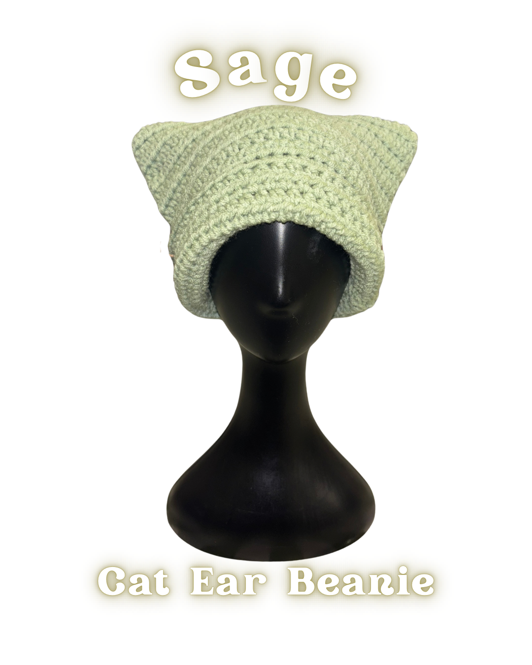 Cat Ear Beanie - Sage
