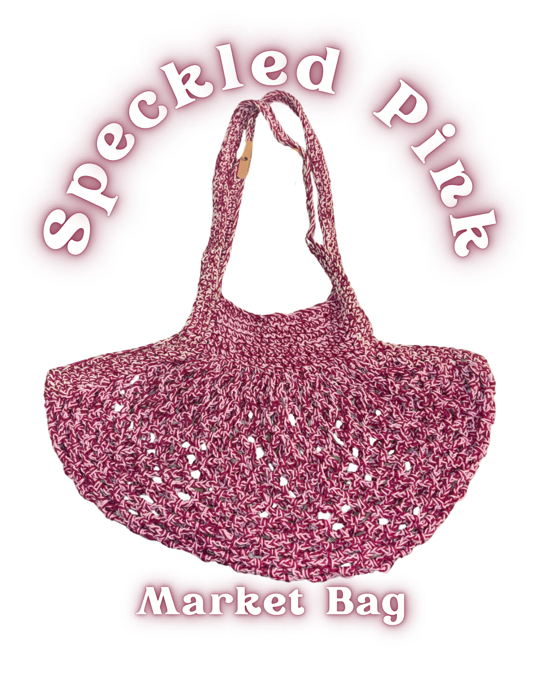 Market Bag - Speckled Pink