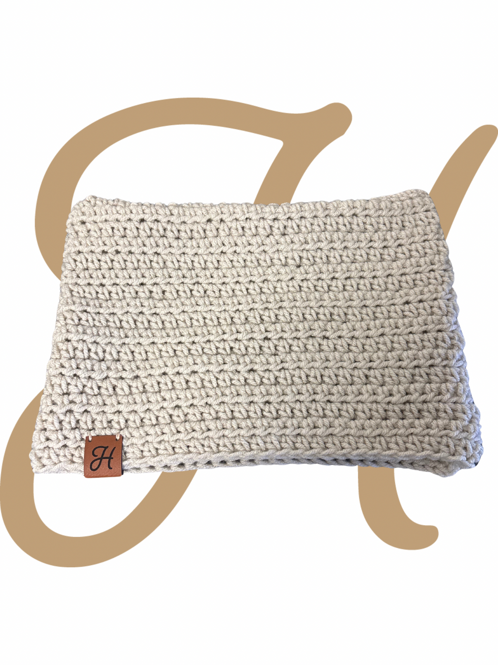 Cat Ear Beanie - White Button