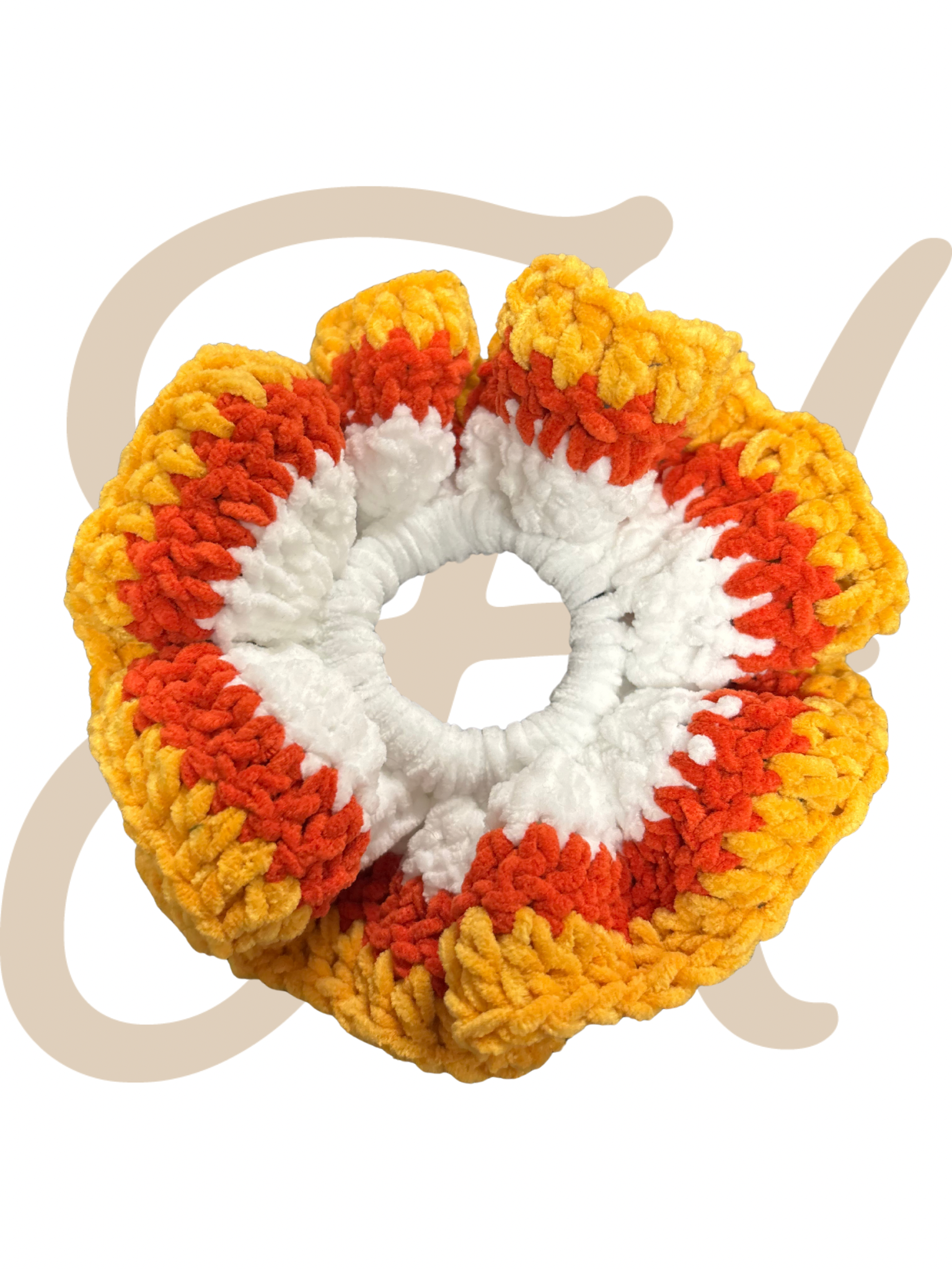 Candy Corn Soft Scrunchie