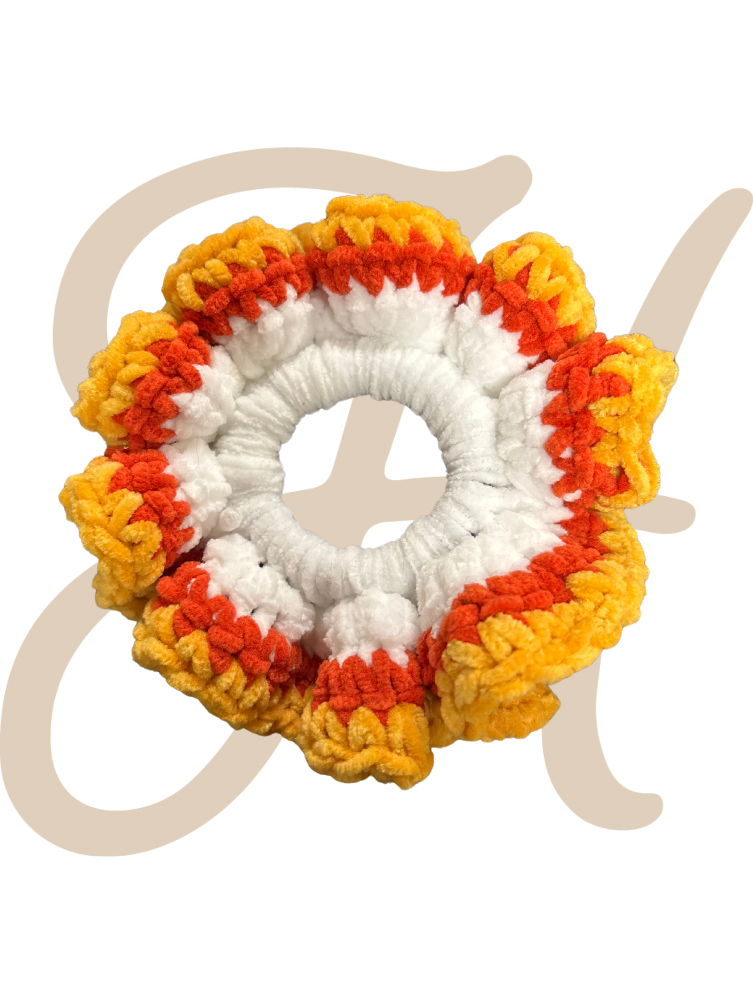 Candy Corn Soft Scrunchie