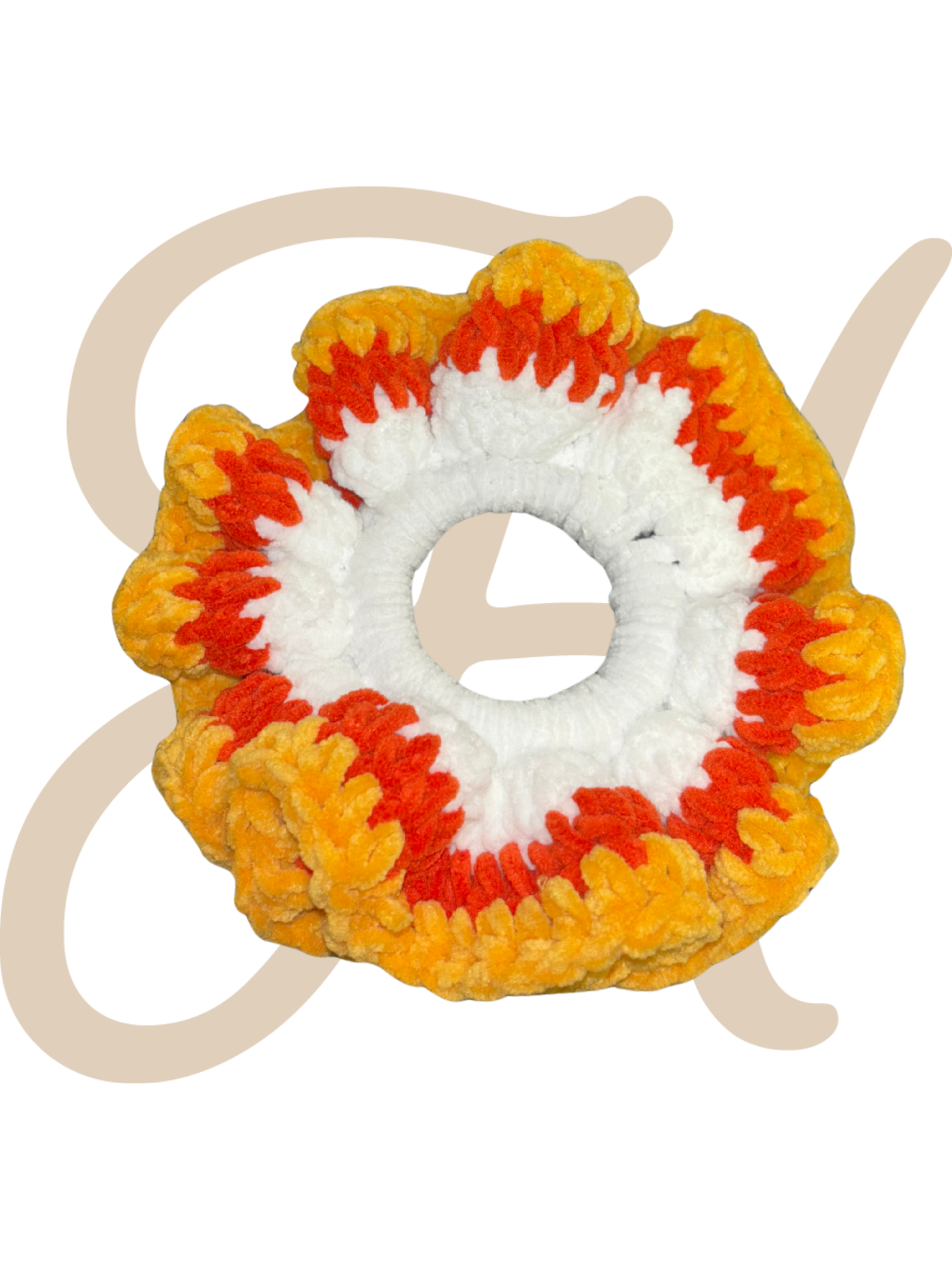 Candy Corn Soft Scrunchie